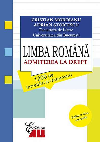 Limba română - Paperback brosat - Adrian Stoicescu, Cristian Moroianu - All