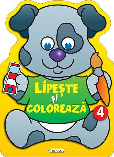 Coperta cărții Lipește și colorează: 4 - Paperback - *** - Girasol