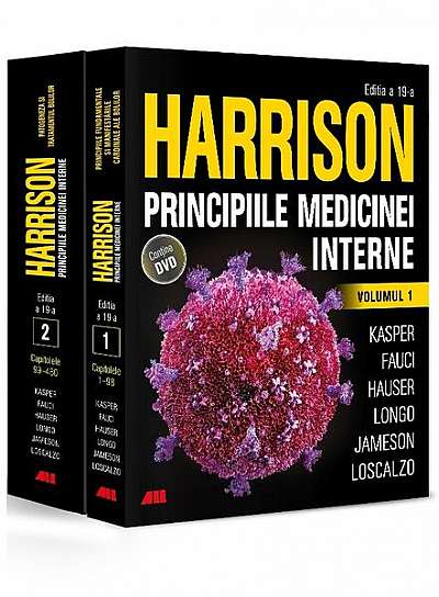Harrison. Principiile medicinei interne (2 Volume + DVD) - Hardcover - Anthony S. Fauci, Dan L. Longo - All