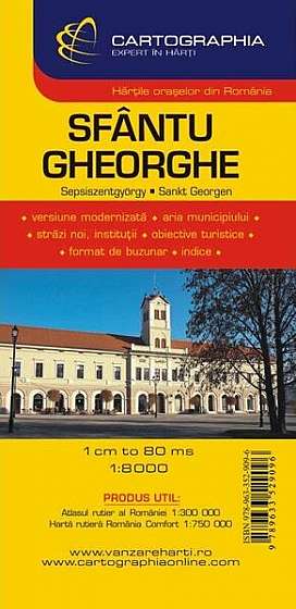 Hartă rutieră Sfântu Gheorghe - Paperback - *** - Cartographia Studium