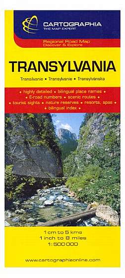 Hartă rutieră Transilvania - Paperback - *** - Cartographia Studium