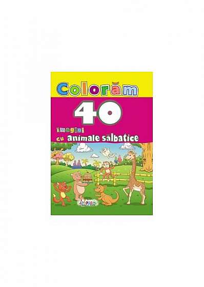 Colorăm. 40 imagini cu animale sălbatice - Paperback - *** - Erc Press