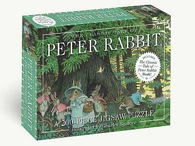 The Classic Tale of Peter Rabbit 200-Piece Jigsaw Puzzle and Book - Paperback - Beatrix Potter - Cider Mill Press Book Publishers LLC