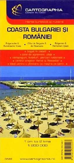 Hartă coasta Bulgariei și României - Paperback - *** - Cartographia Studium