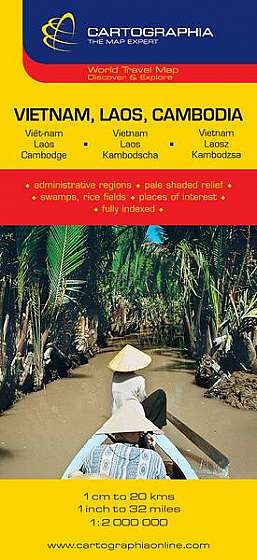 Hartă rutieră Vietnam, Laos, Cambodia - Paperback - *** - Cartographia Studium