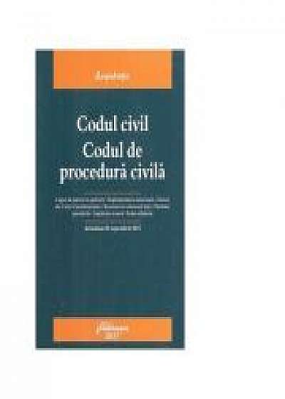Coperta cărții Codul civil. Codul de procedura civila. Actualizat 20 septembrie 2017