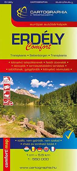 Hartă rutieră Transilvania Comfort - Paperback - *** - Cartographia Studium
