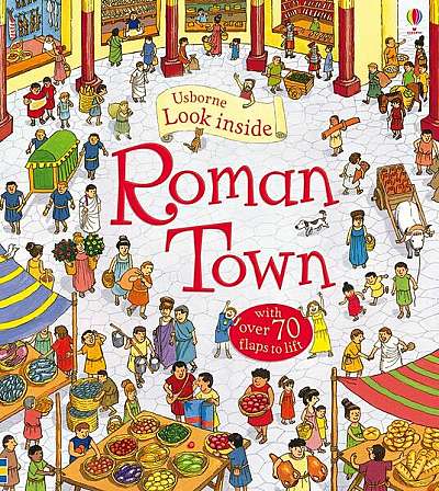 Look Inside Roman Town - Paperback brosat - Conrad Mason - Usborne Publishing