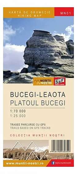 Hartă drumeție Munții Bucegi-Leaota - Paperback - *** - Schubert & Franzke