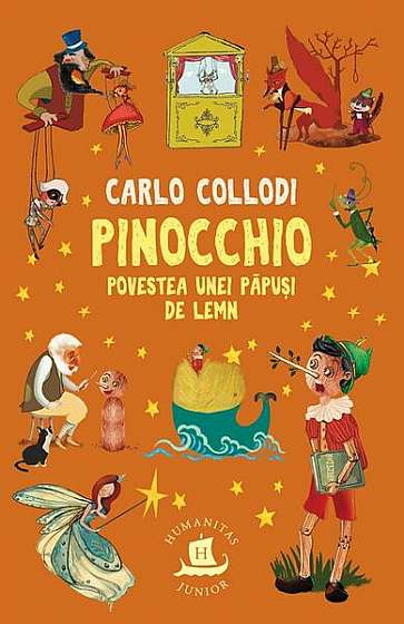 Coperta cărții   							Pinocchio. Povestea unei păpuși de lemn						 de Carlo Collodi