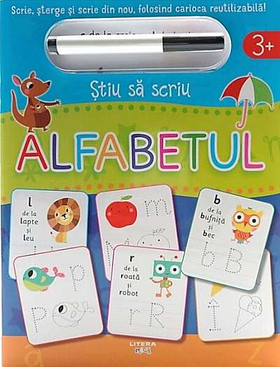Coperta cărții   							Știu să scriu: Alfabetul						
