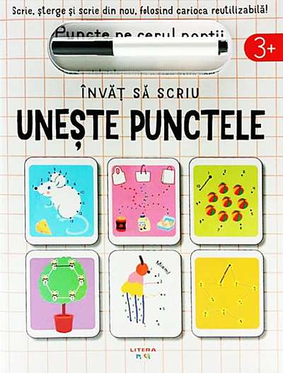 Coperta cărții   							Învăț să scriu: Unește punctele						