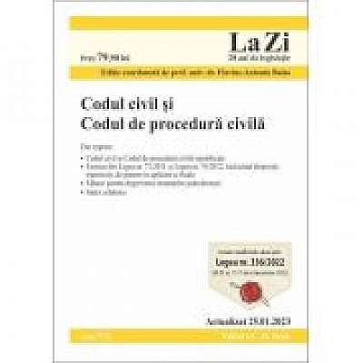 Codul civil si Codul de procedura civila. Actualizat la 25. 01. 2023