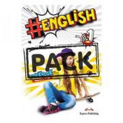 Coperta cărții Curs limba engleza #English 1 Caietul profesorului cu digibook app.