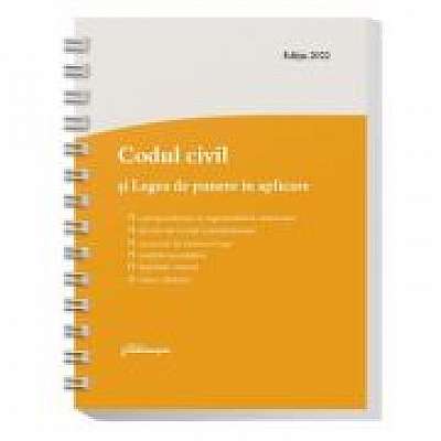 Coperta cărții Codul civil si Legea de punere in aplicare. Actualizat la 29 mai 2022 - spiralat