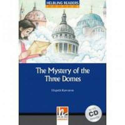 Coperta cărții The Mystery of the Three Domes Level 4 + CD