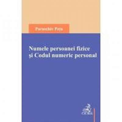 Coperta cărții Numele persoanei fizice si Codul numeric personal