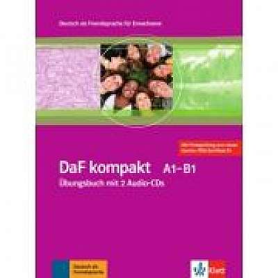 DaF kompakt A1-B1. Deutsch als Fremdsprache für Erwachsene. Übungsbuch mit 2 Audio-CDs - Birgit Braun