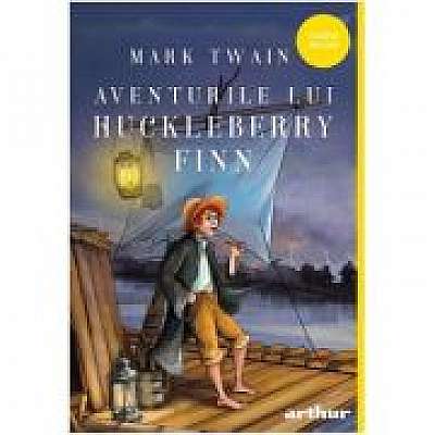 Coperta cărții Aventurile lui Huckleberry Finn. Paperback. Colectia Classic Yellow de Mark Twain