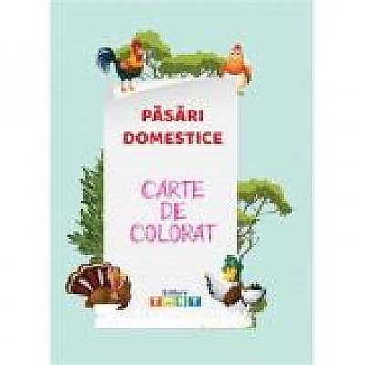 Coperta cărții Carte de colorat. Pasari domestice