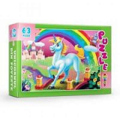 Coperta cărții Puzzle. Unicornul din poveste, 63 piese