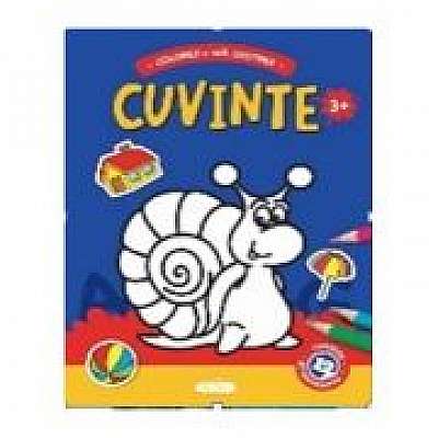 Coperta cărții Cuvinte 3+. Contine 12 autocolante