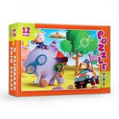 Coperta cărții Puzzle. O plimbare prin safari, 12 piese