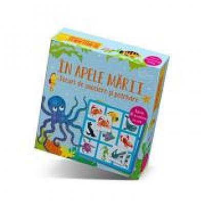 Coperta cărții Jocuri de asociere si potrivire. In apele marii (Usborne)