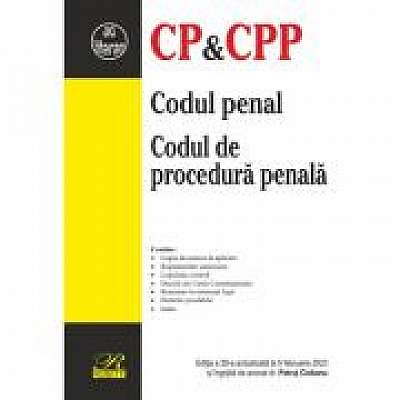 Coperta cărții Codul penal. Codul de procedura penala. Editia a 29-a actualizata la 5 februarie 2023