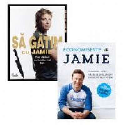 Set 2 carti Sa gatim cu Jamie Oliver