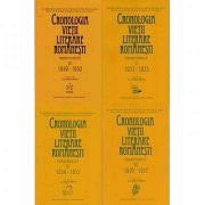 Cronologia vietii literare romanesti. Perioada postbelica (1949-1957), volumele 4-7