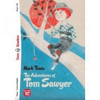 Coperta cărții The Adventures of Tom Sawyer de Mark Twain