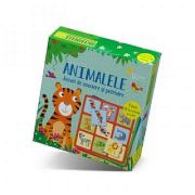 Coperta cărții Jocuri de asociere si potrivire. Animalele (Usborne)