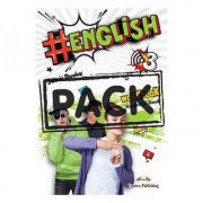 Coperta cărții Curs limba engleza #English 3 Caietul elevului cu digibook app.