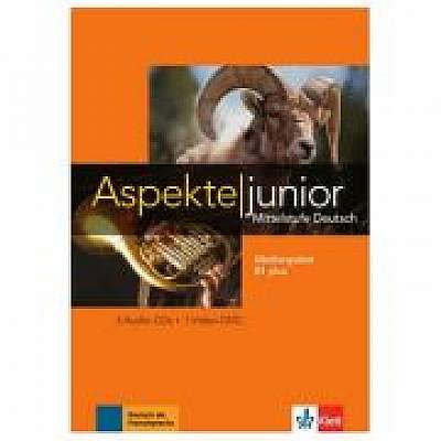 Aspekte junior B1 plus, Medienpaket (3 Audio-CDs + Video-DVD). Mittelstufe Deutsch - Ute Koithan