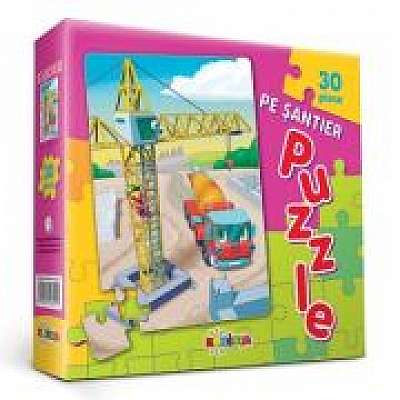 Coperta cărții Puzzle Pe santier 30 piese