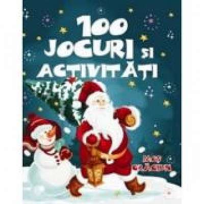 Coperta cărții 100 Jocuri si activitati cu Mos Craciun