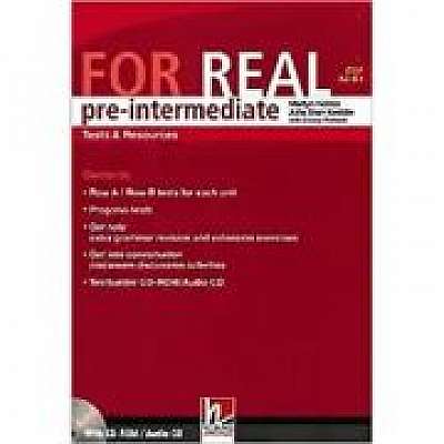 Coperta cărții For real pre-elementary Tests & Resources