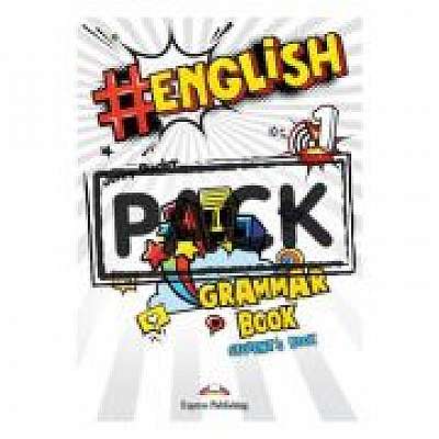 Coperta cărții Curs limba engleza #English 1 Gramatica cu digibook app.