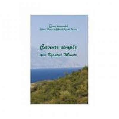 Coperta cărții Cuvinte simple din Sfantul Munte - Ieromonahul Efrem de Efrem