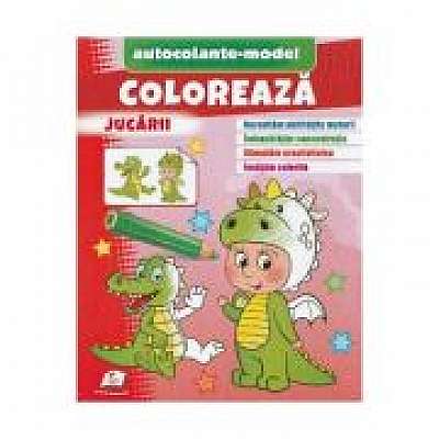 Coperta cărții Coloreaza jucarii. Autocolante model