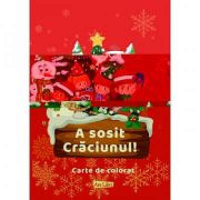 Coperta cărții A sosit Craciunul! Carte de colorat