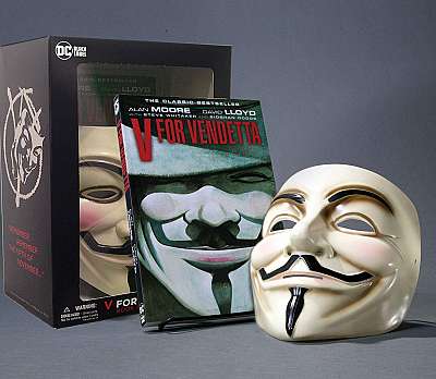 V for Vendetta ,Book and Mask Set