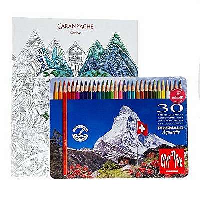 L' Esprit des Alpes - Set Colouring Book + 30 Prismalo