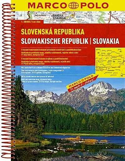Coperta cărții Slovakia Marco Polo Atlas de Marco Polo