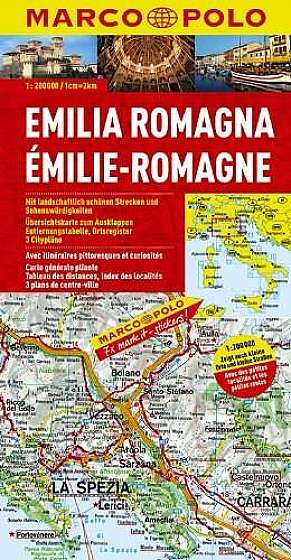 Coperta cărții Emilia Romagna Marco Polo Map