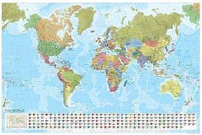 World Political Marco Polo Wall Map