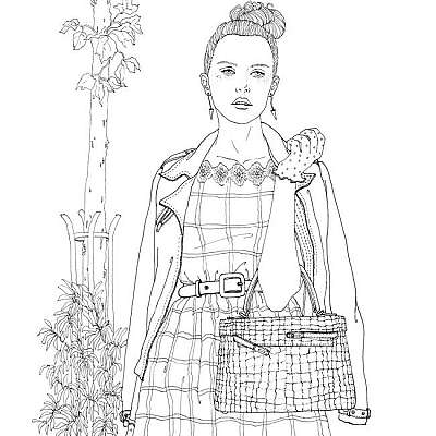 The Look - An Around The World Fashion - Coloring Book