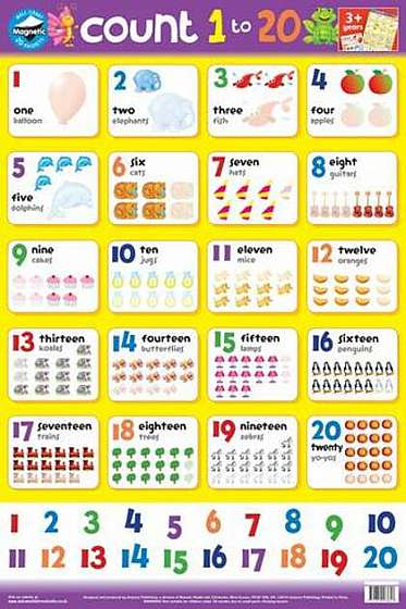 Coperta cărții Count 1 to 20: Magnetic Wall Chart