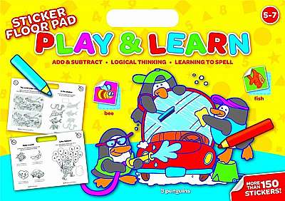 Coperta cărții Sticker Floorpad Play & Learn 5 + Years